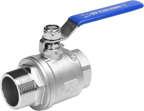 DERNORD 2 Pack Full Port Ball Valve 1/4 Inch - Male x Female Stainless Steel 304 Heavy Duty for Water, Oil, and Gas, 1000WOG in Saudi Arabia