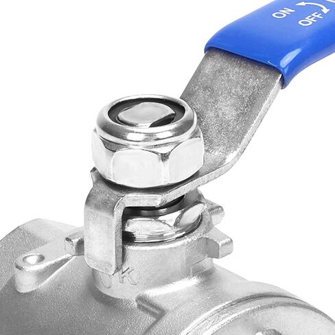 DERNORD 2 Pack Full Port Ball Valve 1/4 Inch - Male x Female Stainless Steel 304 Heavy Duty for Water, Oil, and Gas, 1000WOG in Saudi Arabia