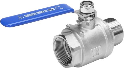 DERNORD 2 Pack Full Port Ball Valve 1/4 Inch - Male x Female Stainless Steel 304 Heavy Duty for Water, Oil, and Gas, 1000WOG in Saudi Arabia