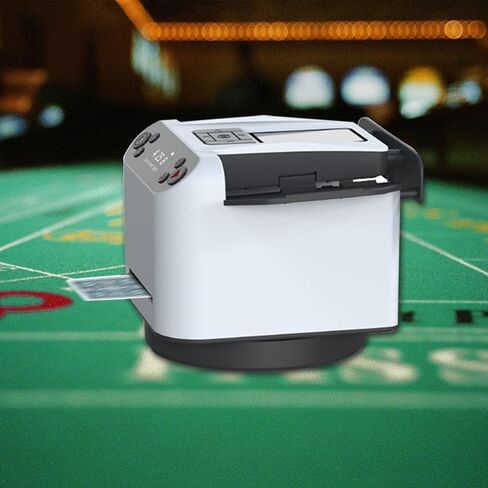 KFURNIKN Automatic Card Dealer and Shuffler, Automatic Card Shuffler 2 Deck, 360°Rotating Auto Card Dealer, Playing Card Machine for Uno, Hold'em, Blackjack As Gifts in Kuwait