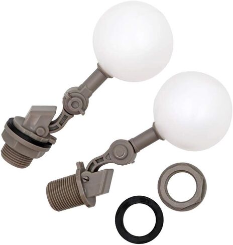 2 Pieces Mini Float Valve 1/2 or 3/4 Water Float Valve with Adjustable Arm Automatic Fill Valve Kit for Livestock Water Tank Fountains (1/2 Inch) in Kuwait