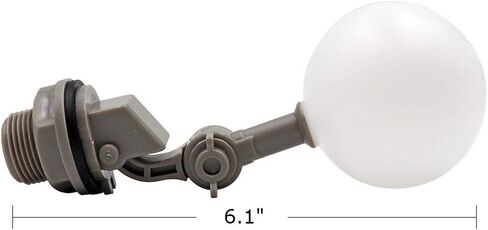 2 Pieces Mini Float Valve 1/2 or 3/4 Water Float Valve with Adjustable Arm Automatic Fill Valve Kit for Livestock Water Tank Fountains (1/2 Inch) in Kuwait