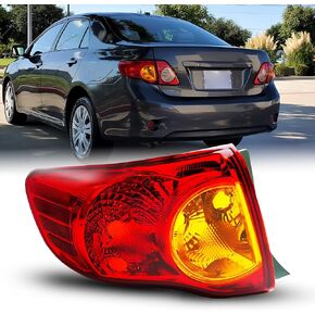 مجموعة مصابيح خلفية Toyota Corolla من AUTOONE، مجموعة مصابيح الذيل تناسب 2009-2010 Corolla Rear Factory OEM Passeger Side، بدون مصابيح in Kuwait