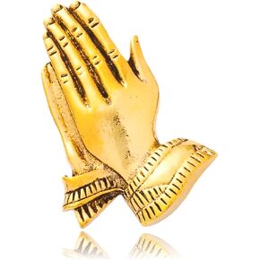Serenity Prayer Brooch Pins Gold Praying Hands Vintage Lapel Badge Brooches for Women Fashion Jewelry Clothing Decoration Accessories in Kuwait