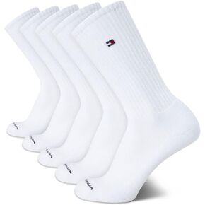 Tommy Hilfiger Men's Crew Socks - 5 Pack Performance Stretch Cushion Crew Socks - Athletic Socks for Men (Shoe Size: 7-12) in Kuwait