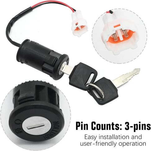 Motorcycle Ignition Key Switch Kit, Replacement for Sur Ron X X160 X260 S Light Bee, Replacement for Segway X160 X260 in Saudi Arabia