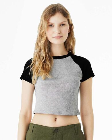 Bella Canvas Ladies' Micro Ribbed Raglan Baby Tee in Saudi Arabia