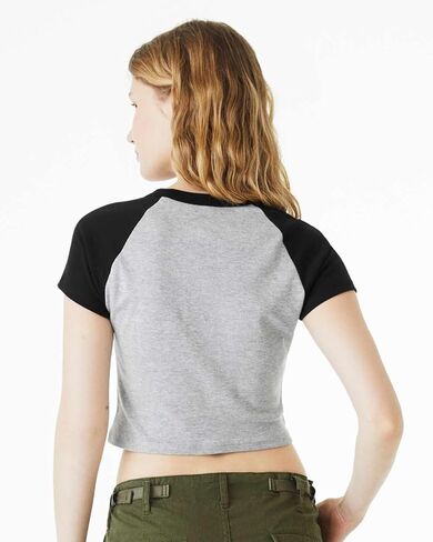 Bella Canvas Ladies' Micro Ribbed Raglan Baby Tee in Saudi Arabia