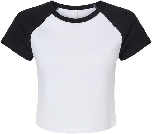 Bella Canvas Ladies' Micro Ribbed Raglan Baby Tee in Saudi Arabia