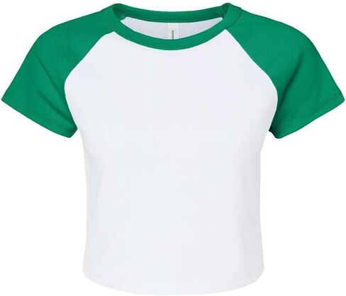Bella Canvas Ladies' Micro Ribbed Raglan Baby Tee in Saudi Arabia
