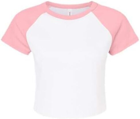 Bella Canvas Ladies' Micro Ribbed Raglan Baby Tee in Saudi Arabia