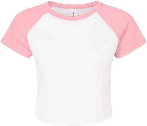 Bella Canvas Ladies' Micro Ribbed Raglan Baby Tee in Saudi Arabia