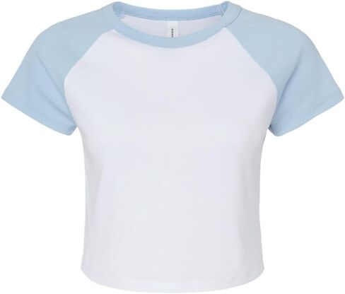 Bella Canvas Ladies' Micro Ribbed Raglan Baby Tee in Saudi Arabia