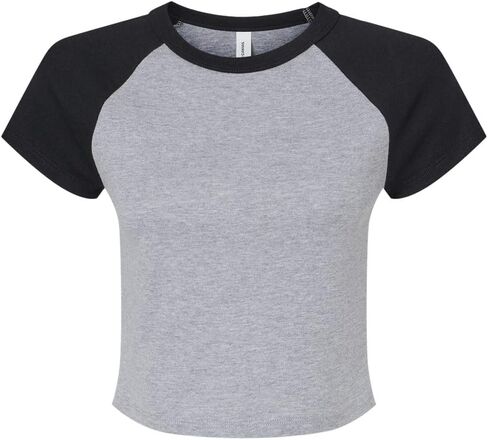 Bella Canvas Ladies' Micro Ribbed Raglan Baby Tee in Saudi Arabia
