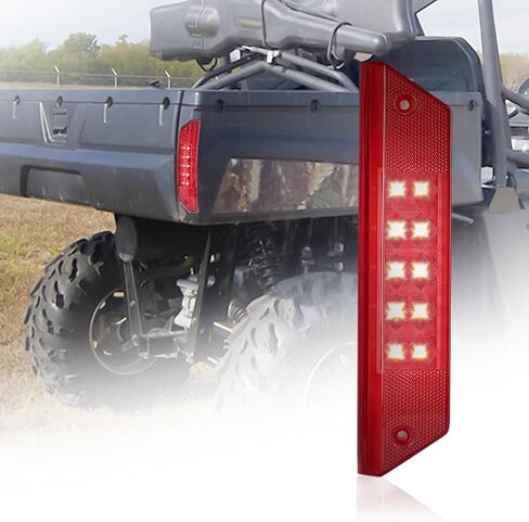 مصباح خلفي KEMIMOTO قطعة واحدة متوافق مع Polaris Ranger 900 800 700 4x4 6x6 Crew 2009-2016 استبدال ملحقات ضوء الفرامل لتصنيع المعدات الأصلية #2411099 (يناسب جانب الركاب والسائق) in Saudi Arabia