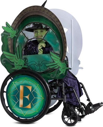 غطاء الكرسي المتحرك Disguise Wicked Elphaba، إكسسوار زي غطاء الكرسي المتحرك الرسمي لفيلم Wicked Movie in Saudi Arabia