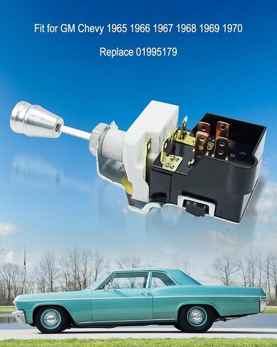 ULZOZN Car Headlight Switch Fit for GM Chevy 1965-1970, Top Light Switch Replace 01995179 D1588 1995179, Dashboard Dimmer Switches in Saudi Arabia