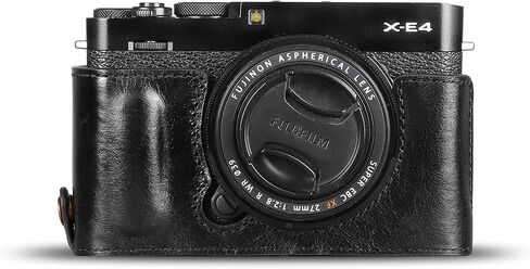 MegaGear Ever Ready Genuine Leather Camera Half Case Compatible with Fujifilm X Series X-E4,Brown,MG1982 in Kuwait