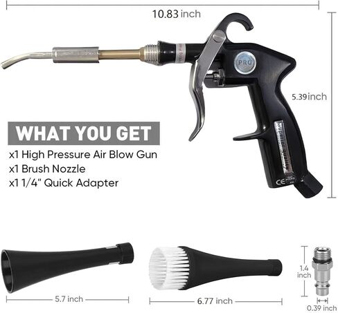 Detailing Car Cleaning Gun, High Pressure Air Blow Gun for Interior Dryer, Car Detailing Kit Interior Cleaner, Car Detailing Tools Quickly Blowing Out Dirt and Dust Working with Air Compressor in Saudi Arabia