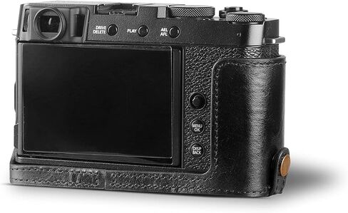 MegaGear Ever Ready Genuine Leather Camera Half Case Compatible with Fujifilm X Series X-E4,Brown,MG1982 in Kuwait
