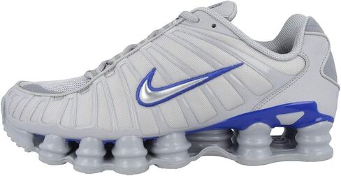 حذاء Nike Shox TL للرجال (CN0151-001، رمادي ذئب/أزرق ريسر/فضي معدني) مقاس 9 in Saudi Arabia
