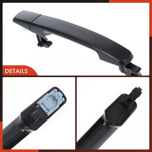 A-Premium Front Right Passenger Side Exterior Door Handle Compatible with Nissan Frontier 2005-2013, Xterra 2005-2013 & Suzuki Equator 2009-2012, Textured Black, Replace# 80646-ZS51A, 80640-ZS05A in Saudi Arabia