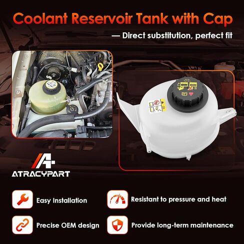 603-091 Front Engine Coolant Overflow Recovery Reservoir Radiator Expansion Tank with Cap, Compatible With 01-11 Ranger 2.3L L4, 01-10 B2300 2.3L L4, Replaces#: 1L5Z8A080AC, 2L5Z8A080AA in Saudi Arabia
