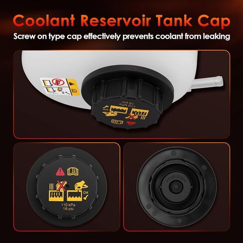 603-091 Front Engine Coolant Overflow Recovery Reservoir Radiator Expansion Tank with Cap, Compatible With 01-11 Ranger 2.3L L4, 01-10 B2300 2.3L L4, Replaces#: 1L5Z8A080AC, 2L5Z8A080AA in Saudi Arabia