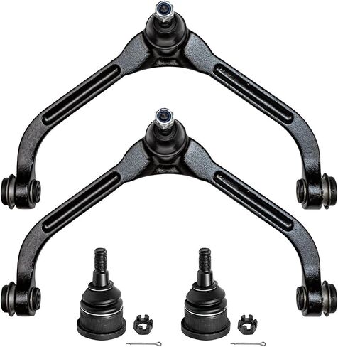 Detroit Axle - Front 4pc Suspension Kit for 2005 2006 2007 Jeep Liberty, 2 Upper Control Arms w/Ball Joints Assemblies + 2 Lower Ball Joints Set Replacement in Saudi Arabia