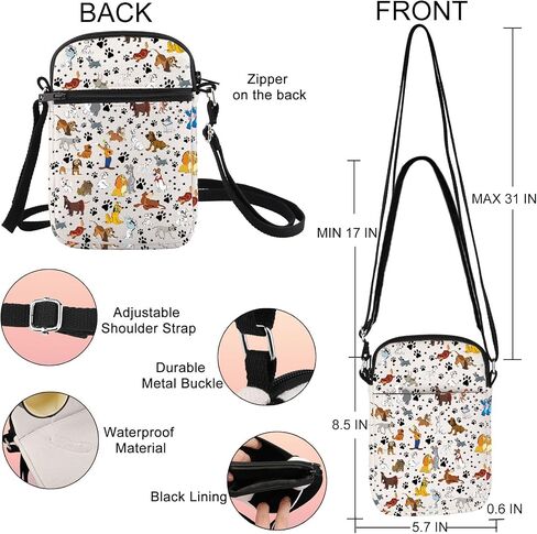 G2TUP Dogs Crossbody Bag Cartoon Puppy Themed Gifts Dog Lover Gifts Puppy Shoulder Bag in Saudi Arabia