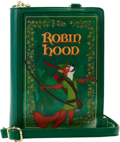 Loungefly Disney Robin Hood Book Convertible Crossbody in Saudi Arabia