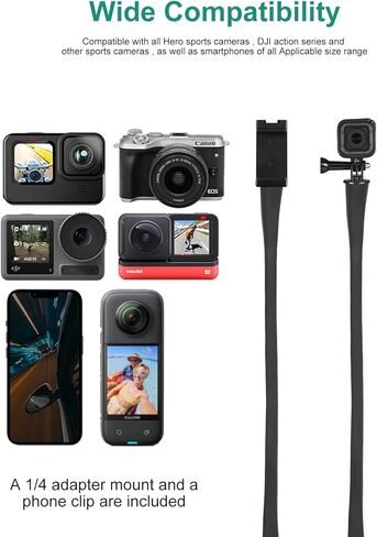 PULUZ Camera & Phone Suction Cup Mount for Gopro Camera or Phones，360°Adjustable Double Ball Head Car Suction Cup Holder with Phone Clamp and Action Camera Mount Adapter for Smooth Surfaces in Kuwait