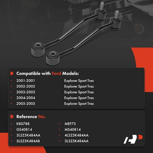 A-Premium 2 x Rear Sway Bar Links Stabilizer Bar Links, Compatible with Ford Explorer Sport Trac 2001 2002 2003 2004 2005 in Saudi Arabia