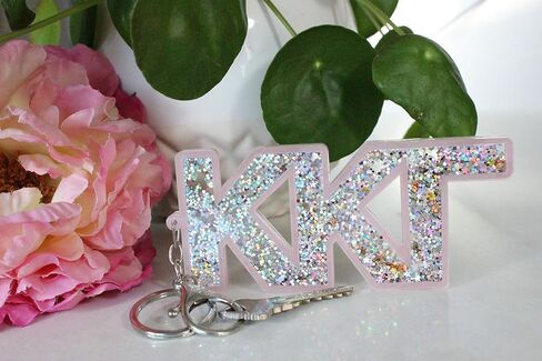 Kappa Kappa Gamma Glitter Sorority Keychain in Saudi Arabia