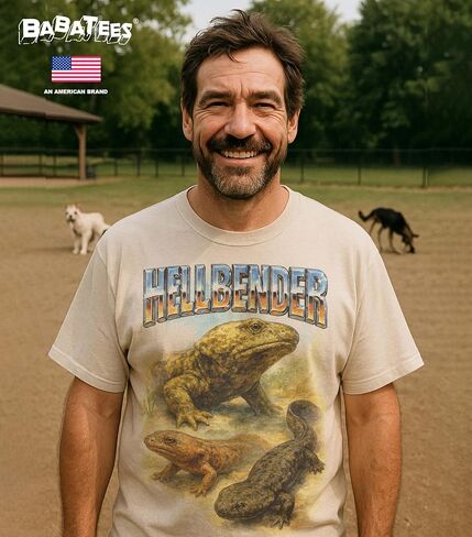 Aquatic Reptiles Heavy Metal Tshirt for Men & Women, Swamp Animal Lovers - 100% Natural Undyed Cotton in Saudi Arabia