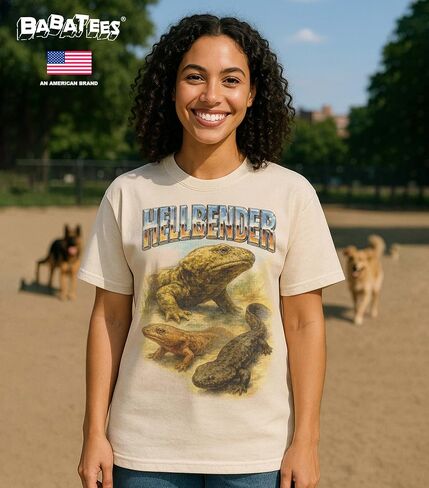 Aquatic Reptiles Heavy Metal Tshirt for Men & Women, Swamp Animal Lovers - 100% Natural Undyed Cotton in Saudi Arabia
