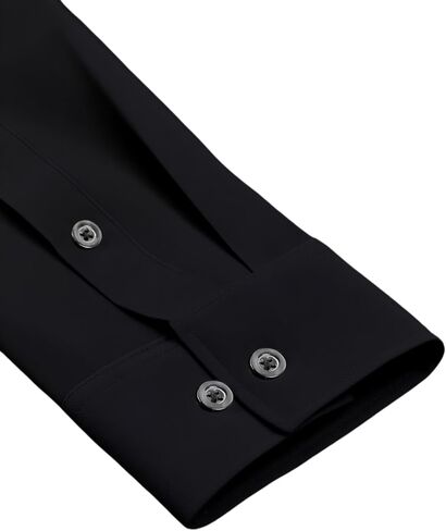 Mens Stretch Dress Shirts Long Sleeve Slim for Muscle Fit Button Down Wrinkle Free Business Casual Wedding Shirts in Saudi Arabia