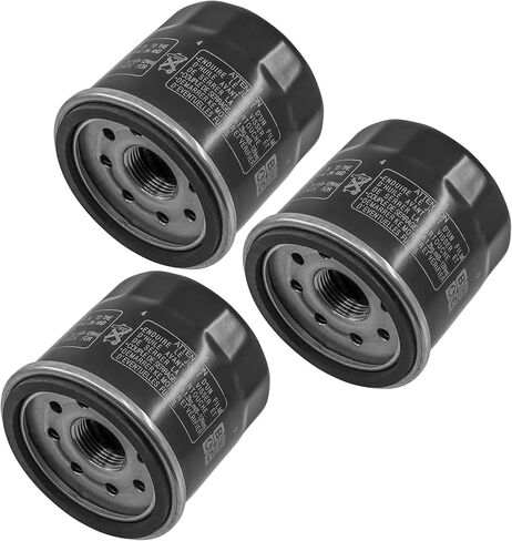 Caltric 3 Pack Oil Filter Compatible with Yamaha Yfm700F Yfm-700F Grizzly 700 Fi Auto 4X4 Eps Se 700 2007-2015 Atv in Saudi Arabia