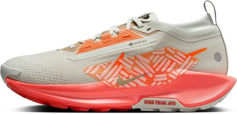 حذاء الجري Nike Pegasus Trail 5 Gore-TEX للسيدات مقاوم للماء (FQ0912-004، فضي فاتح/مانجو وايلد فاتح/مرجاني عتيق) مقاس 5 in Kuwait