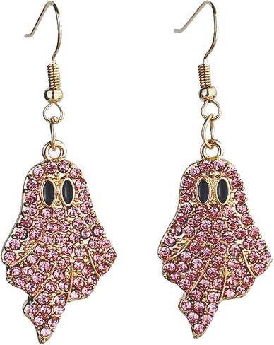 Halloween Ghost Earrings for Women Cute Halloween Stud Earrings Rhinestone Ghost earrings for Women Cosplay Party Jewelry in Saudi Arabia