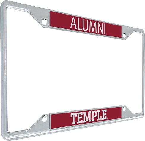 Desert Cactus Temple University Owls TU Car Accessories Metal License Plate Frame and Tag Holder for Front or Rear of Car (Alumni) in Saudi Arabia