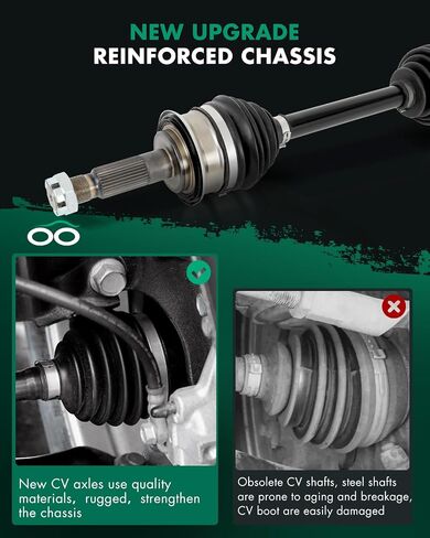 SCITOO CV Axle Shaft Front Driver and Passenger Side Compatible for Toyota for Sequoia,for Toyota for Tundra 66-5194 4WD 1pcs 2000-2007 in Saudi Arabia