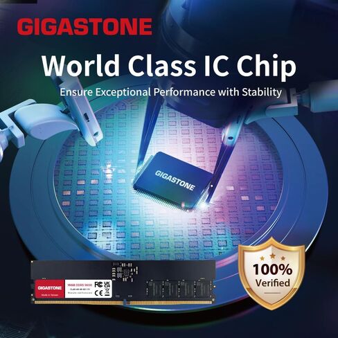 【ذاكرة الوصول العشوائي DDR5】 مجموعة GIGASTONE 128 جيجابايت (4 × 32 جيجابايت) DDR5 4800 ميجاهرتز PC5-38400 CL 40-40-40-77 1.1 فولت UDIMM 288 Pin غير مخزنة وغير ECC ترقية ذاكرة سطح المكتب للكمبيوتر الشخصي عالية الأداء in Saudi Arabia