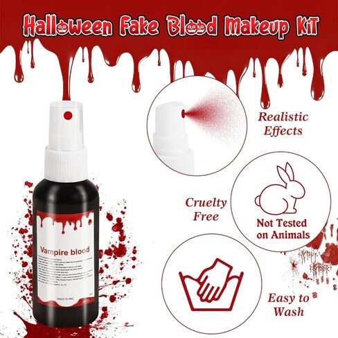 HOWAF 5pcs Halloween Psycho Killer Costume, Include Raincoat, Red Ties, Fake Blood, Business Card, Plastic Fake Axe for Men Women Cosplay Party Dress Up Psycho Movie Character Costume in Saudi Arabia