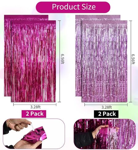 BEISHIDA 3Pcs Red Orange Gold Door Streamer Thanksgiving Day Backdrop Foil Fringe Tinsel Curtains Backdrops for Birthday Thanksgiving Party New Year Decoration (3.28 ft x 6.56 ft) in Kuwait