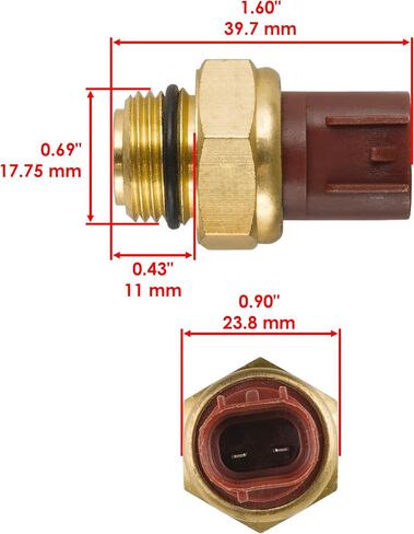 Caltric Thermal Sensor Switch Compatible with Yamaha Rhino 660 Yxr660 Yx-R660 2004-2007 in Saudi Arabia