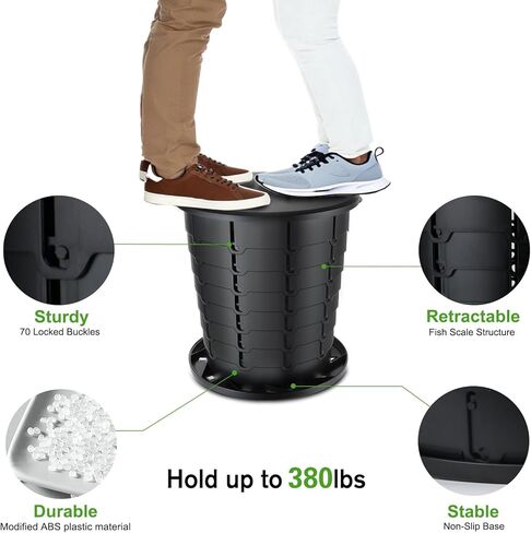 مرحاض محمول قابل للسحب، مقاس XXL، نونية محمولة مقاس 19.7 بوصة للبالغين والأطفال، مرحاض للتخييم مع غطاء، مرحاض للسفر، نونية محمولة للتخييم، والمشي لمسافات طويلة، ورحلة الطريق، والسيارة، والخيمة، وسائقي الشاحنات in Kuwait