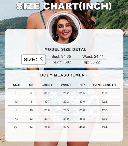 Women's Tankini Swimsuits Two Piece Tummy Control Bathing Suits Cutout Tank Top with Printed Boyshorts in Kuwait