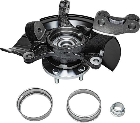 Detroit Axle - 2.4L Front Left Steering Knuckle for Toyota 04-06 Camry, Driver Side Steering Knuckle & Wheel Hub Bearing Assembly 2004 2005 2006 Replacement in Saudi Arabia