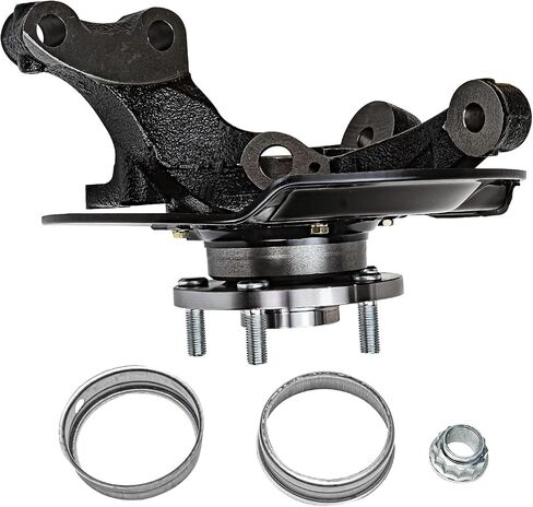 Detroit Axle - 2.4L Front Left Steering Knuckle for Toyota 04-06 Camry, Driver Side Steering Knuckle & Wheel Hub Bearing Assembly 2004 2005 2006 Replacement in Saudi Arabia